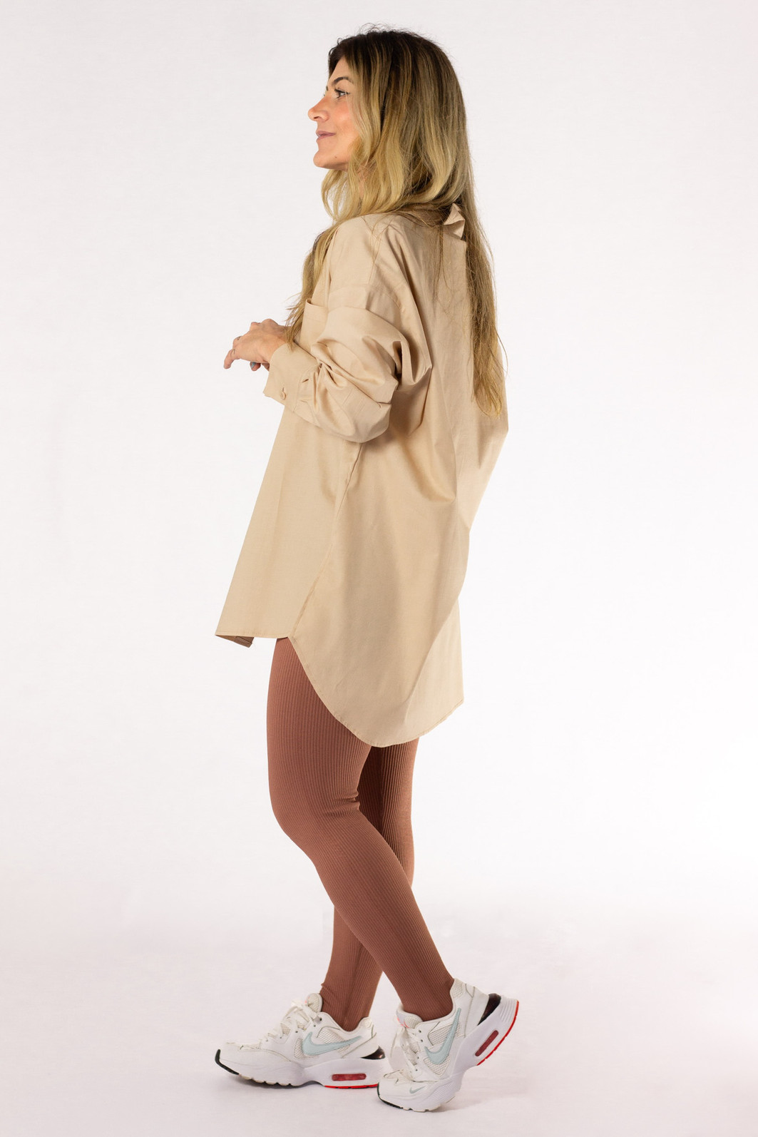 Conjunto Top e Calça Fit Marrom Isadora - Mini Moni