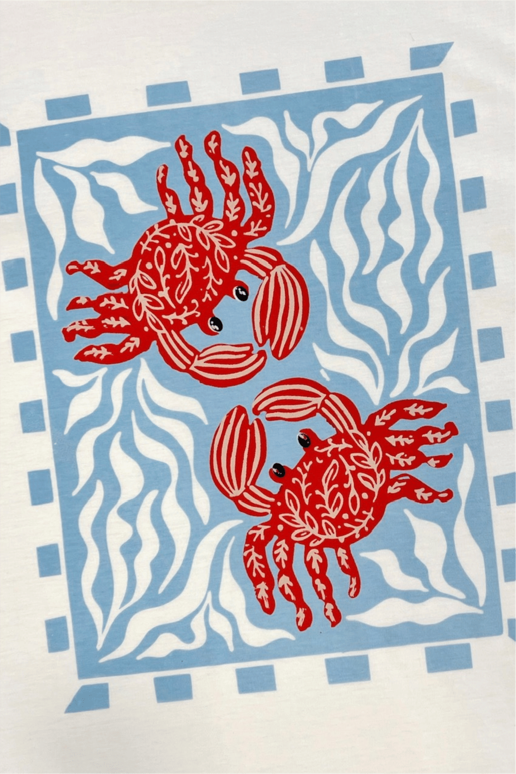 T-Shirt Caranguejo Mar Azul - MiniMoni T-Shirt Caranguejo Mar Azul - MiniMoni