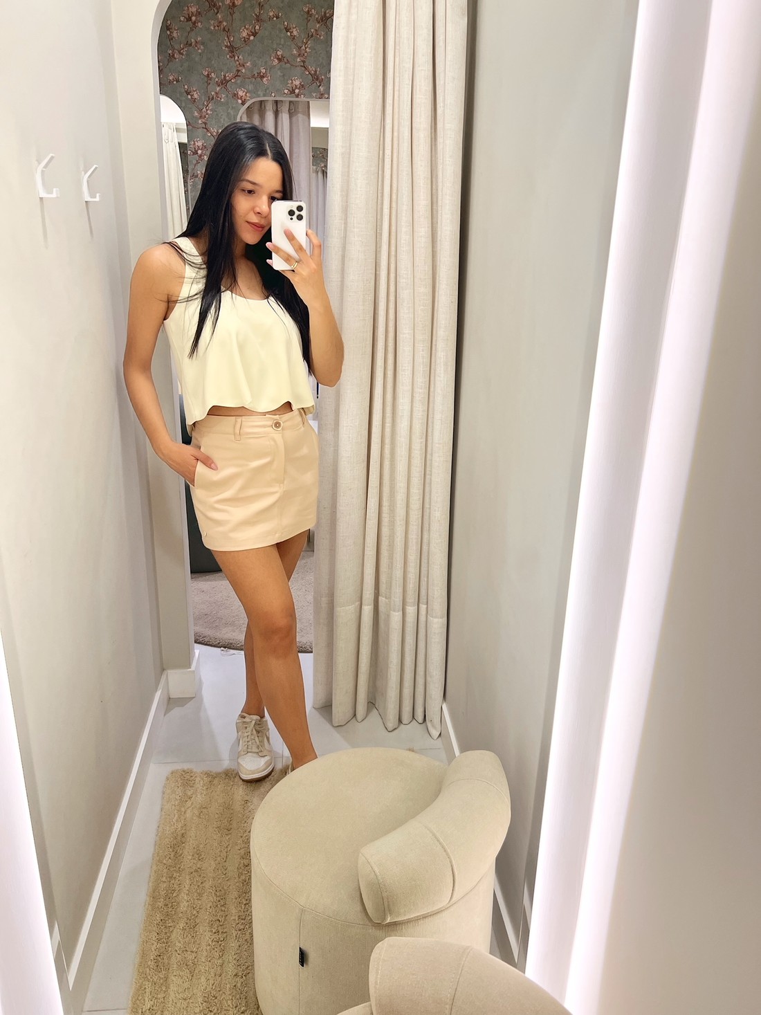 Blusa Feminina De Alça Baunilha Victoria - Mini Moni