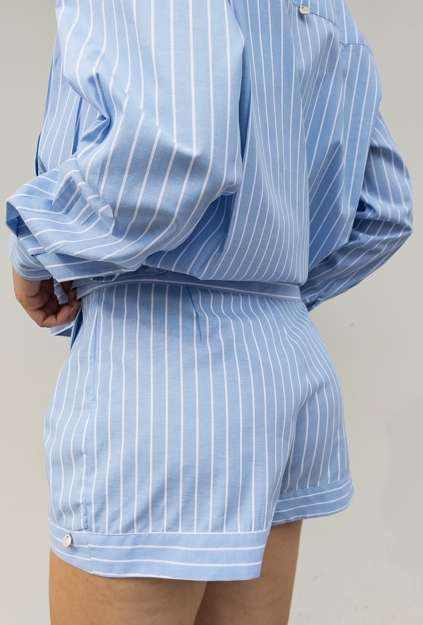 Shorts Listrado Feminino Cora - Mini Moni