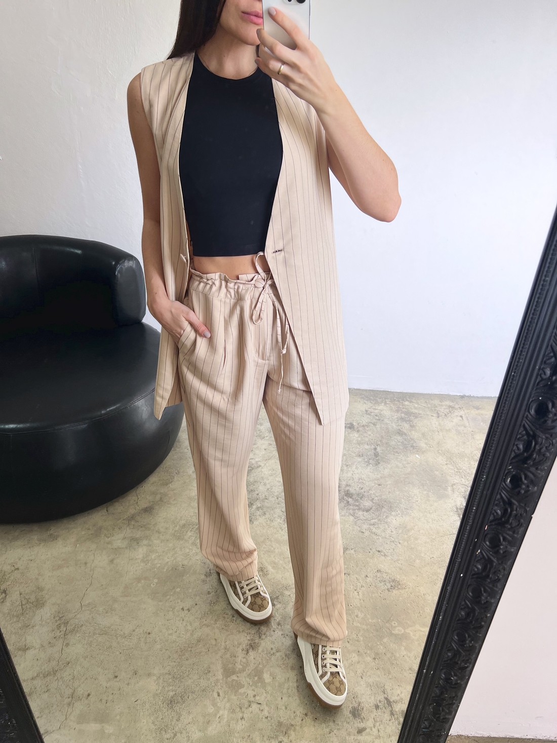 Colete Listrado Feminino Ester - Mini Moni