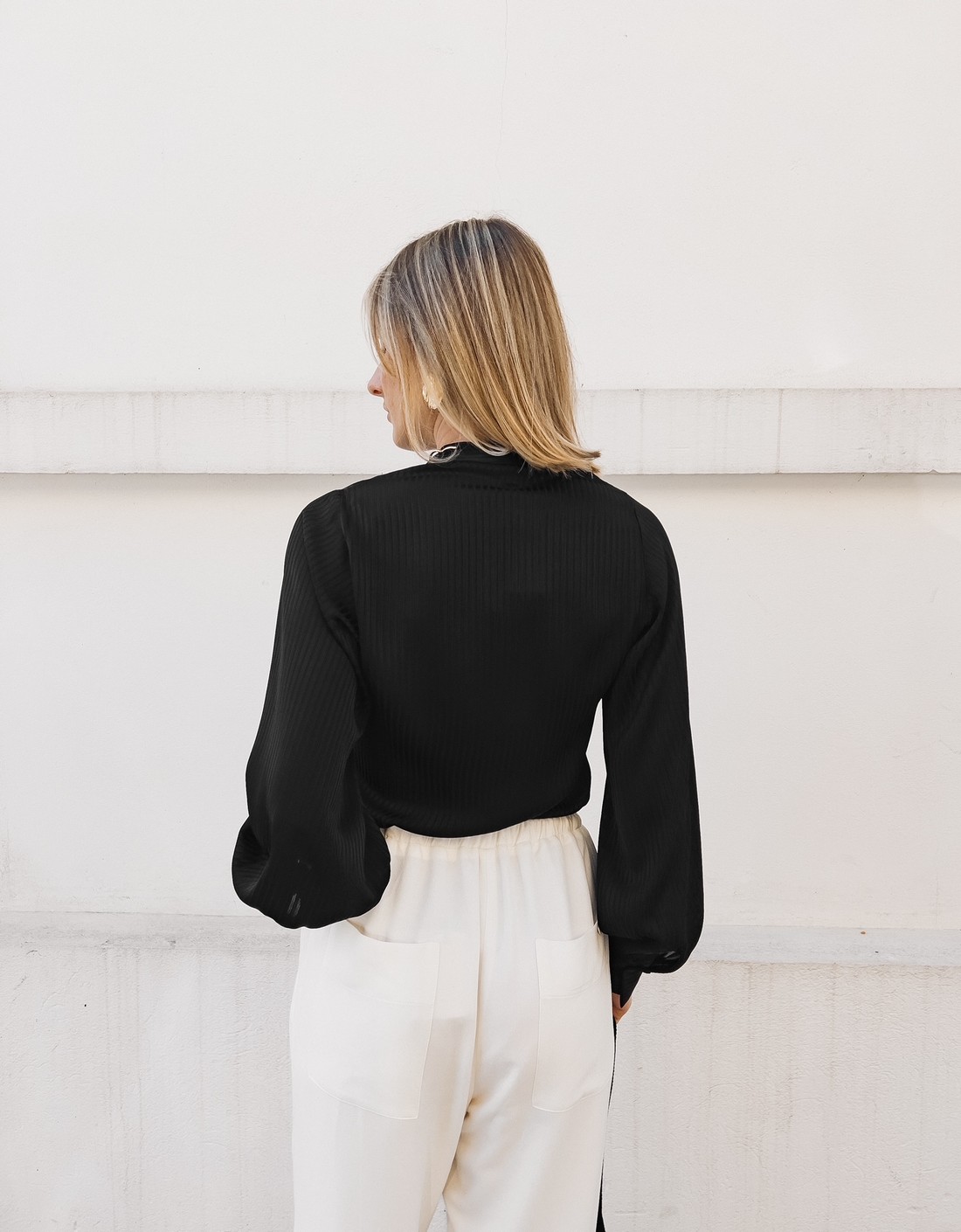 Camisa Feminina Preta Isadora - Mini Moni