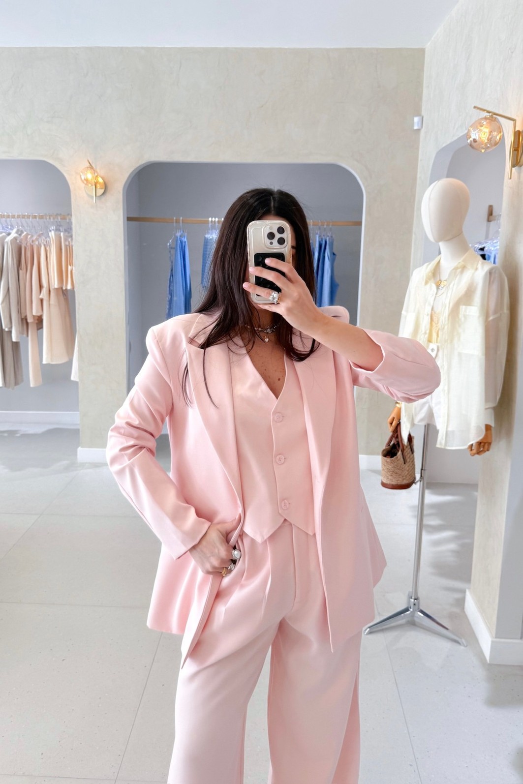 Calça Pantalona Alfaiataria Julieta - MiniMoni Calça Pantalona Alfaiataria Julieta - MiniMoni