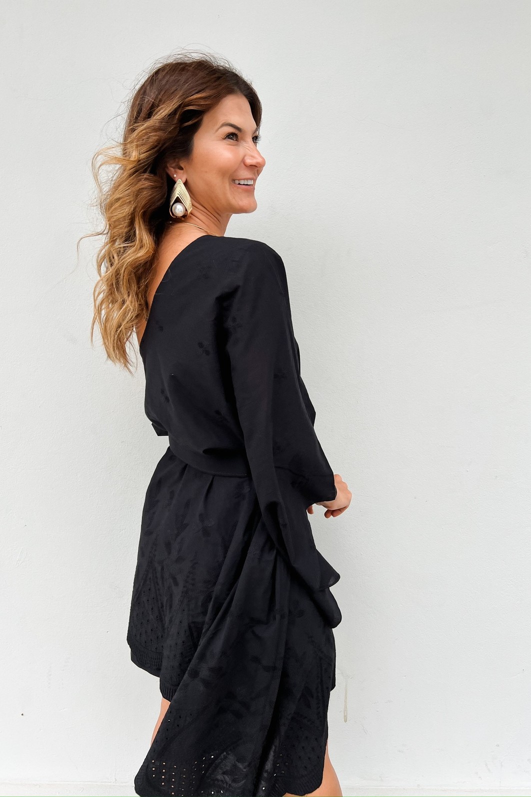 Conjunto Bordado Preto Constance - MiniMoni