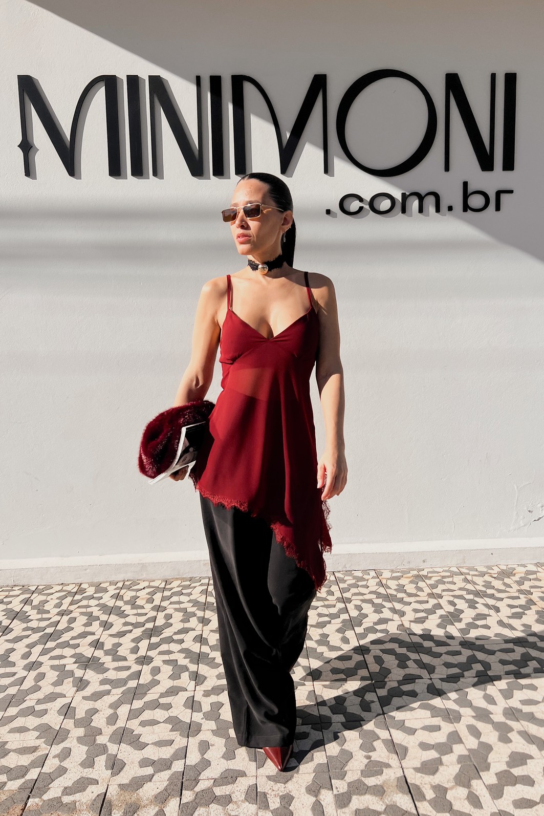 Blusa Malbec Elis - MiniMoni Blusa Malbec Elis - MiniMoni