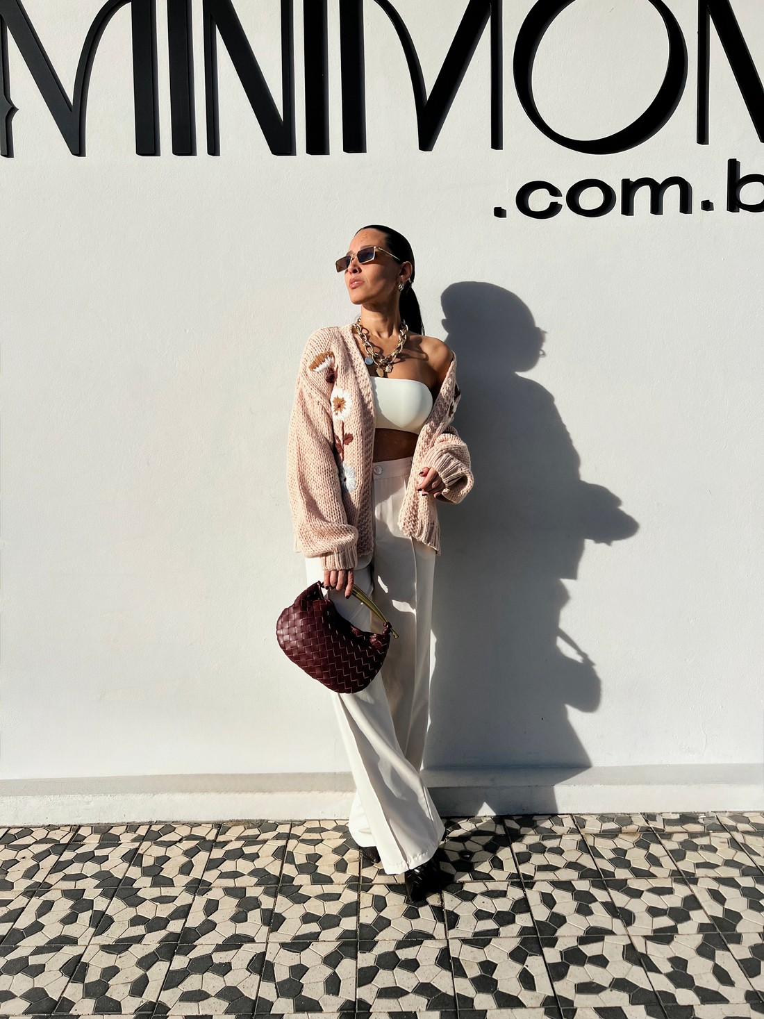 Cardigam  Nozes Floral Carlota - MiniMoni