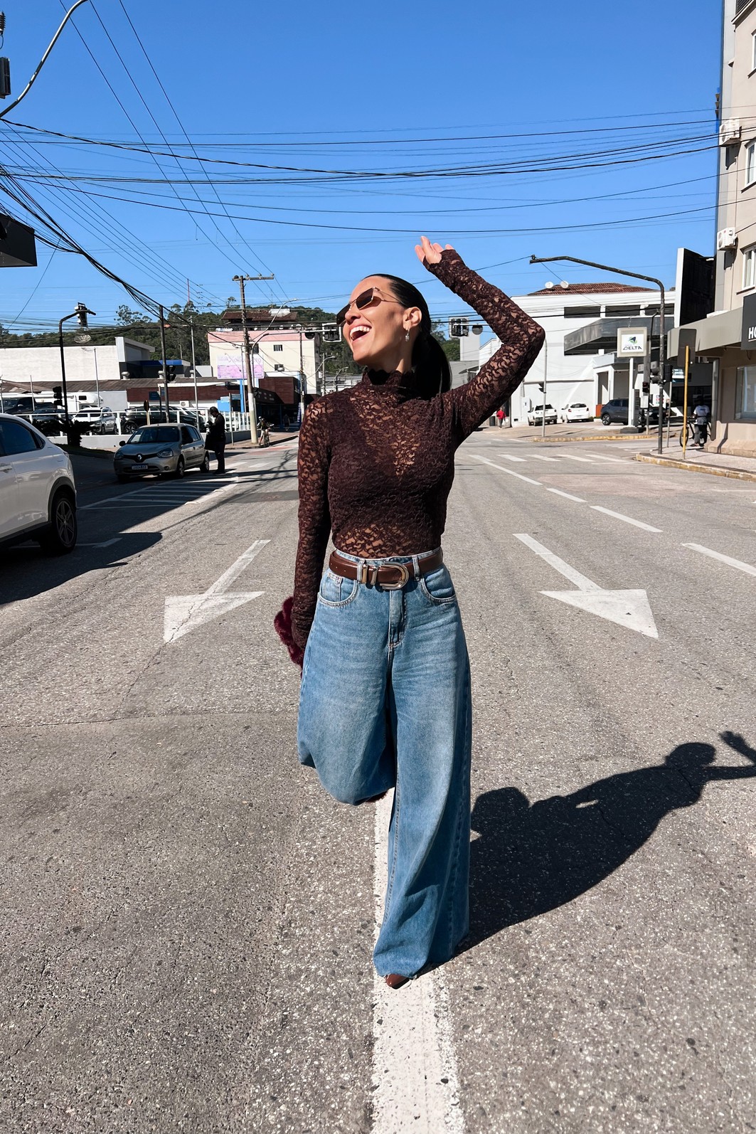 Blusa Cacau Carmel - MiniMoni Blusa Cacau Carmel - MiniMoni