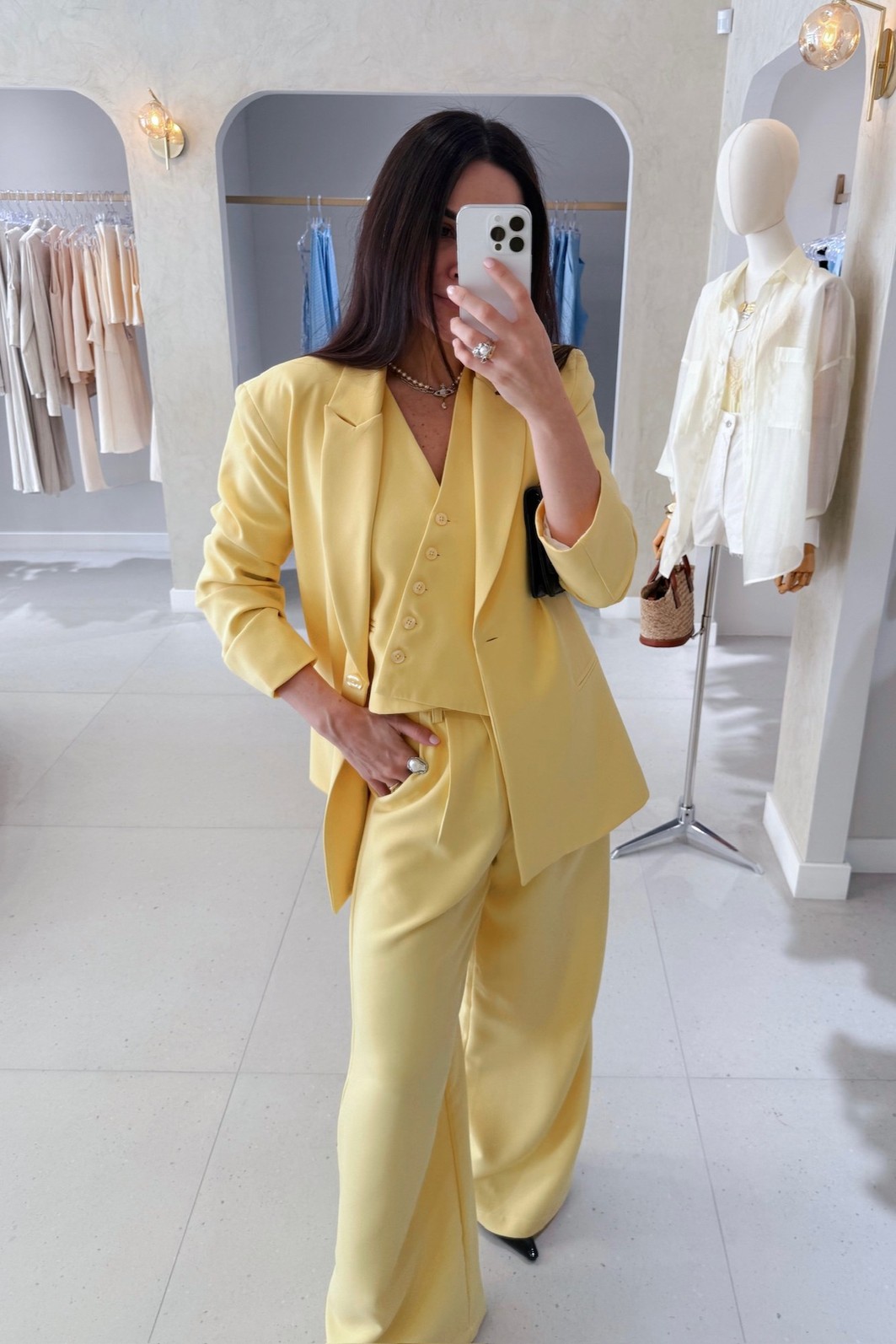 Calça Pantalona Alfaiataria Julieta - MiniMoni Calça Pantalona Alfaiataria Julieta - MiniMoni