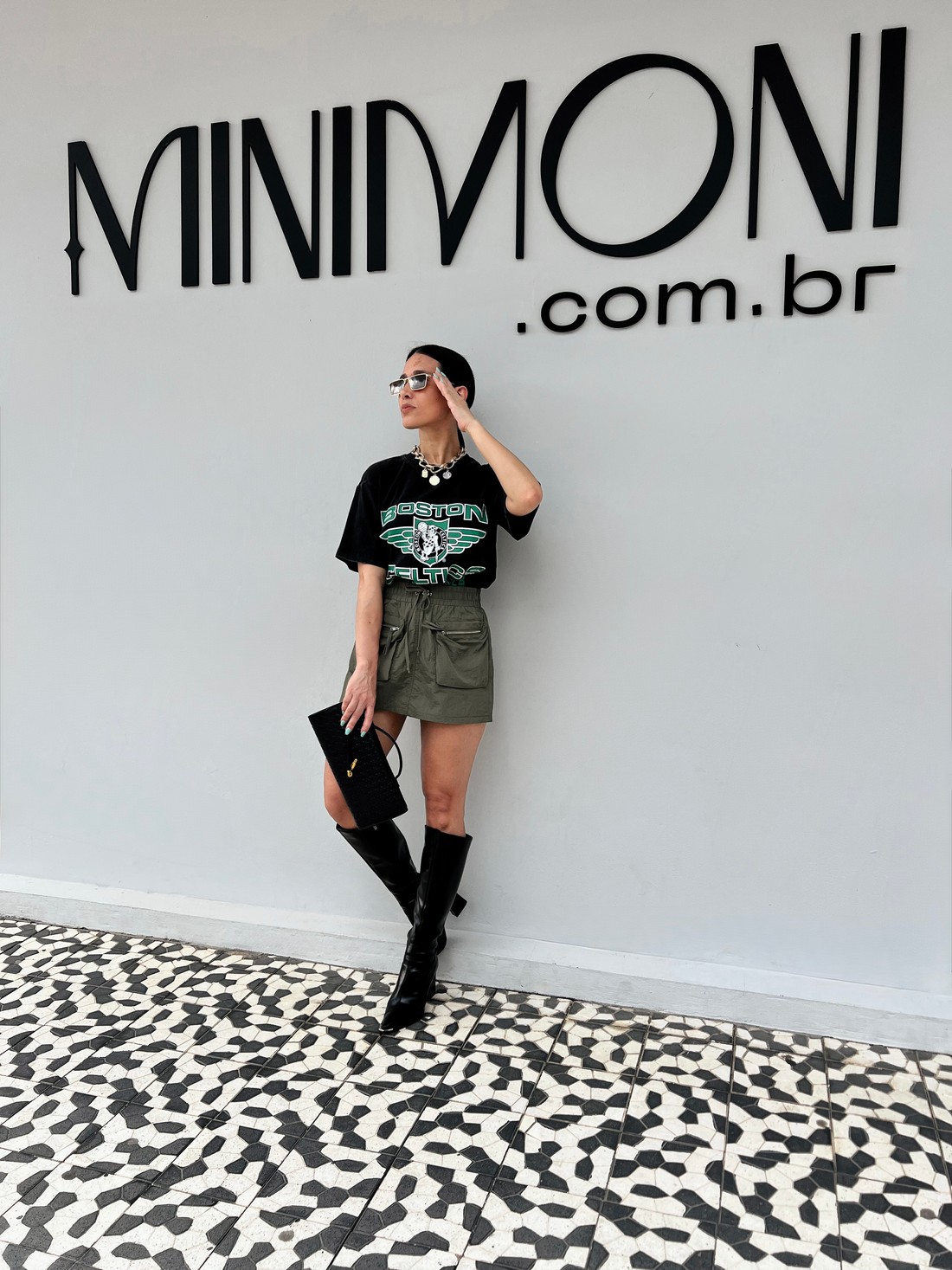 Shorts Saia Mia Verde - MiniMoni