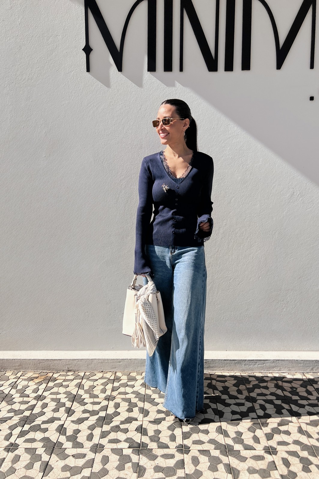 Blusa Azul Marinho   Lã Eleonora- MiniMoni