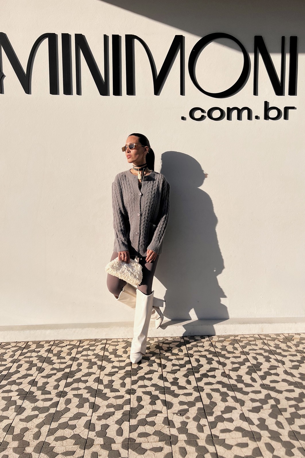 Cardigan Cinza Otilia - MiniMoni Cardigan Cinza Otilia - MiniMoni
