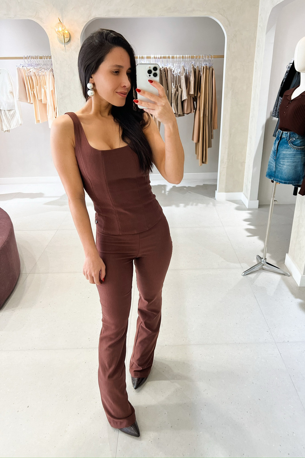 Corset Pandora Marrom - Mini Moni