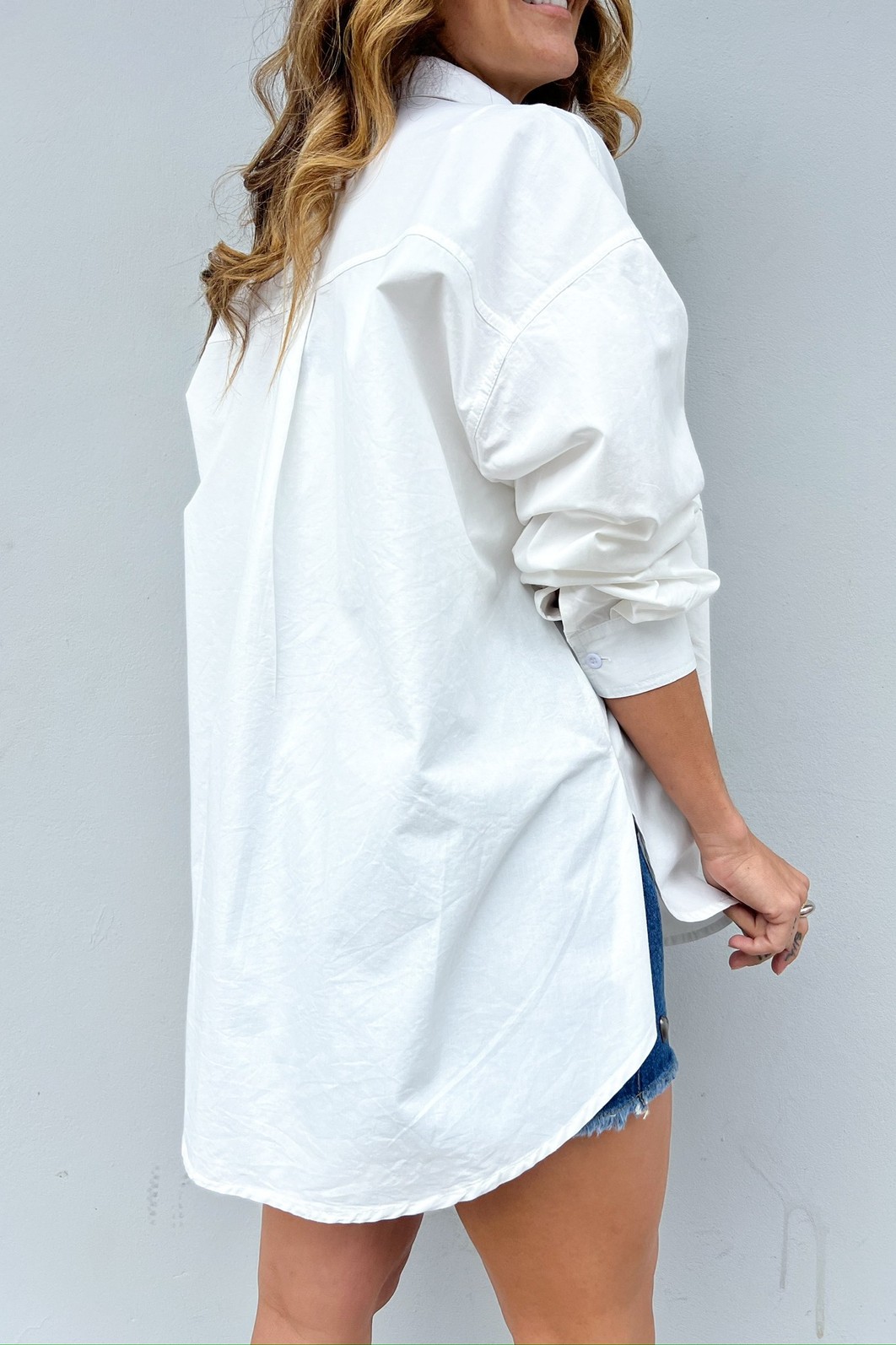 Maxi Camisa Off White Latoya - MiniMoni Maxi Camisa Off White Latoya - MiniMoni