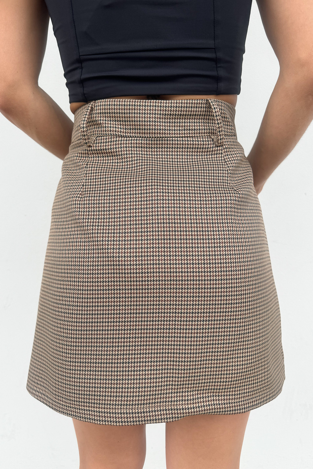 Shorts Saia de Alfaiataria Forrado Pandora Carvalho - Mini Moni