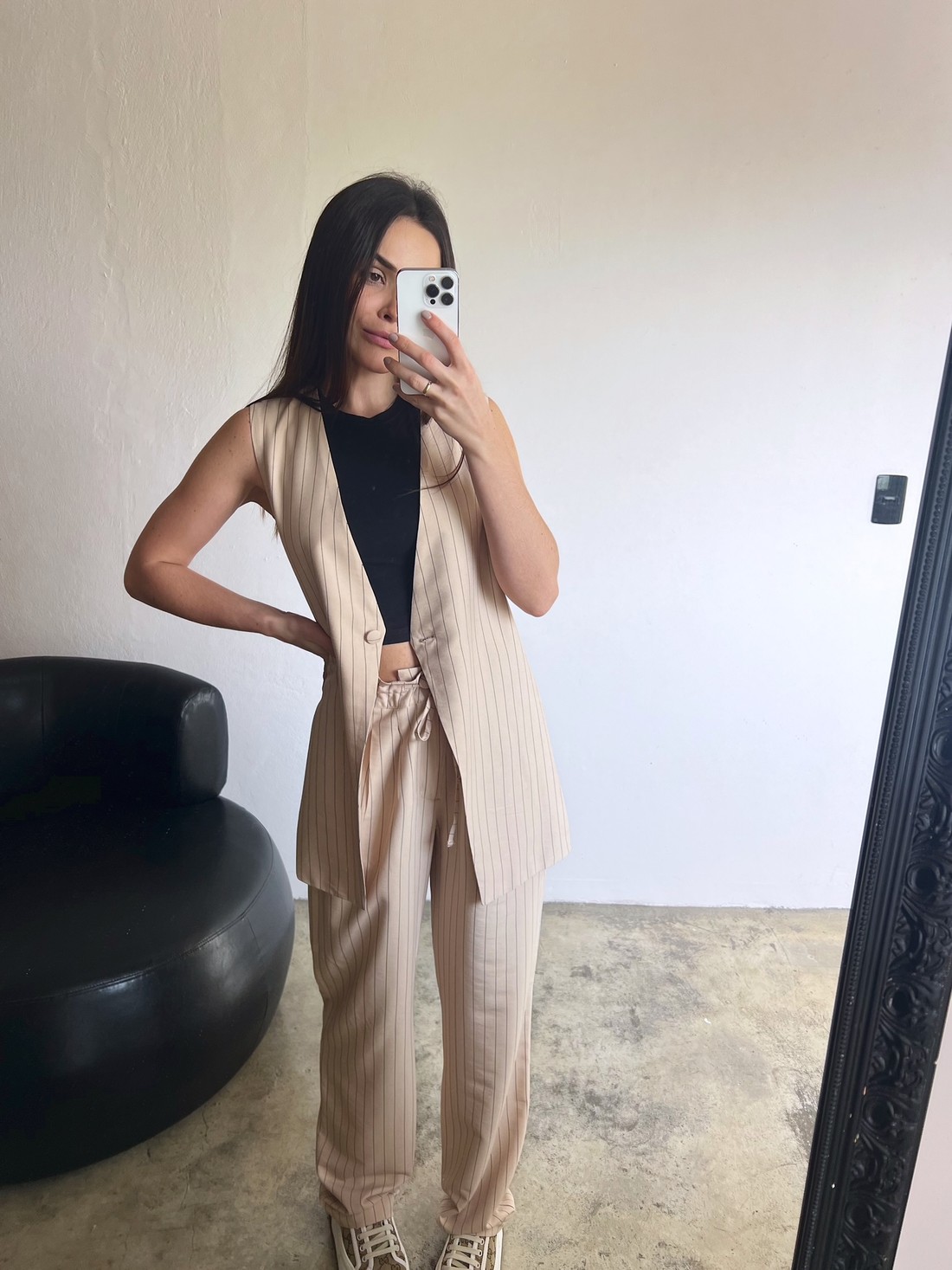 Colete Listrado Feminino Ester - Mini Moni