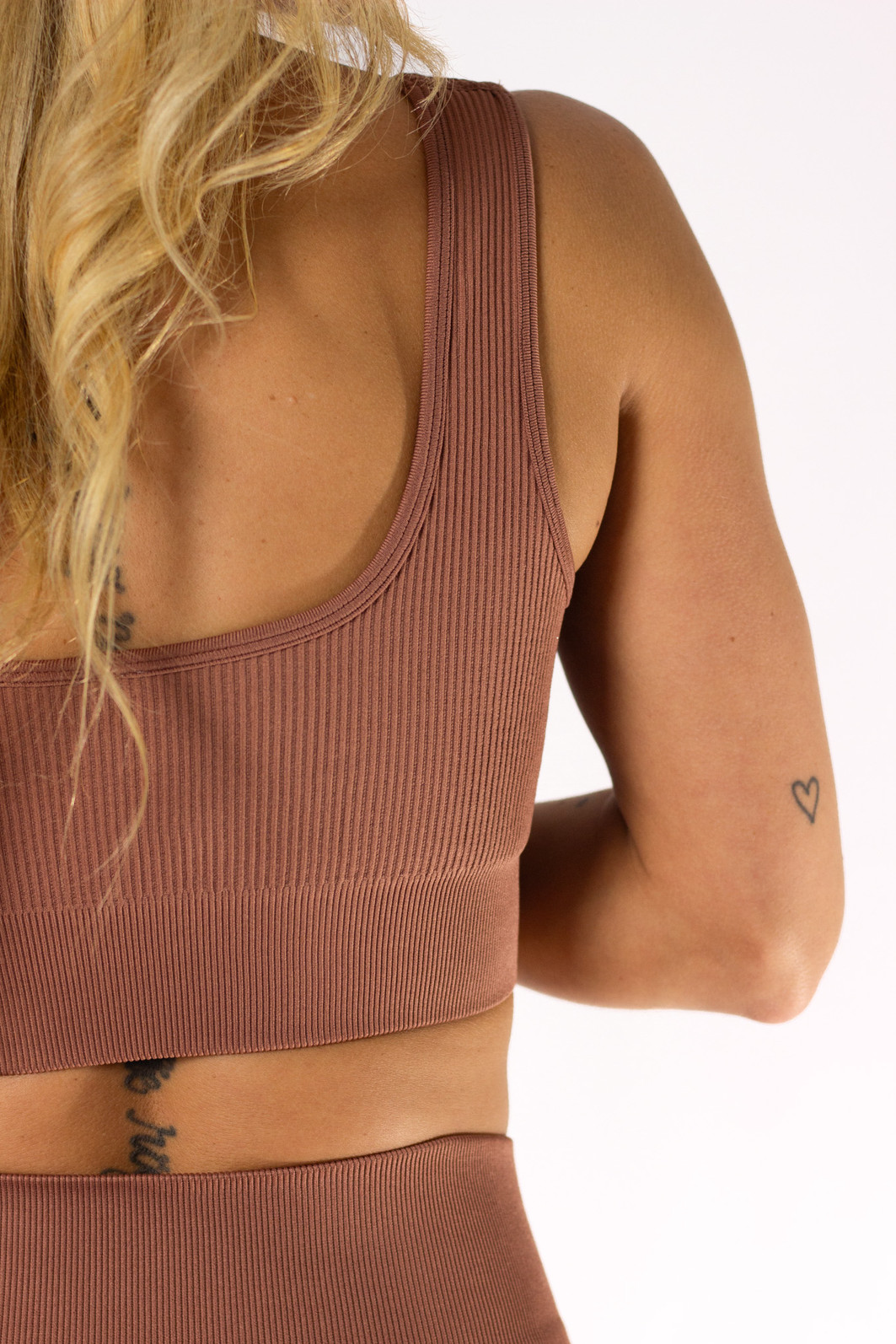 Conjunto Top e Calça Fit Marrom Isadora - Mini Moni