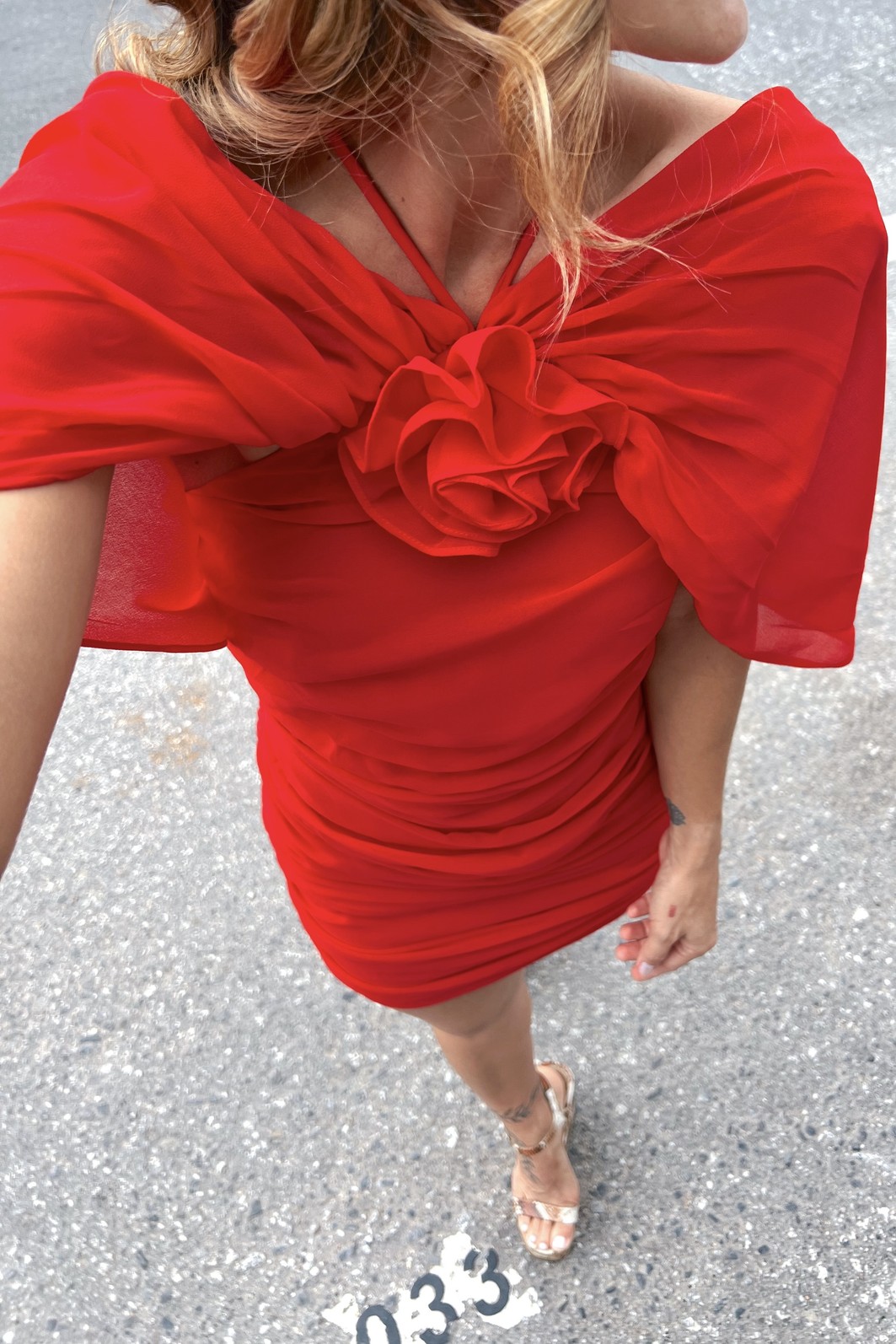 Vestido Curto Vermelho Moulin Rouge - MiniMoni Vestido Curto Vermelho Moulin Rouge - MiniMoni