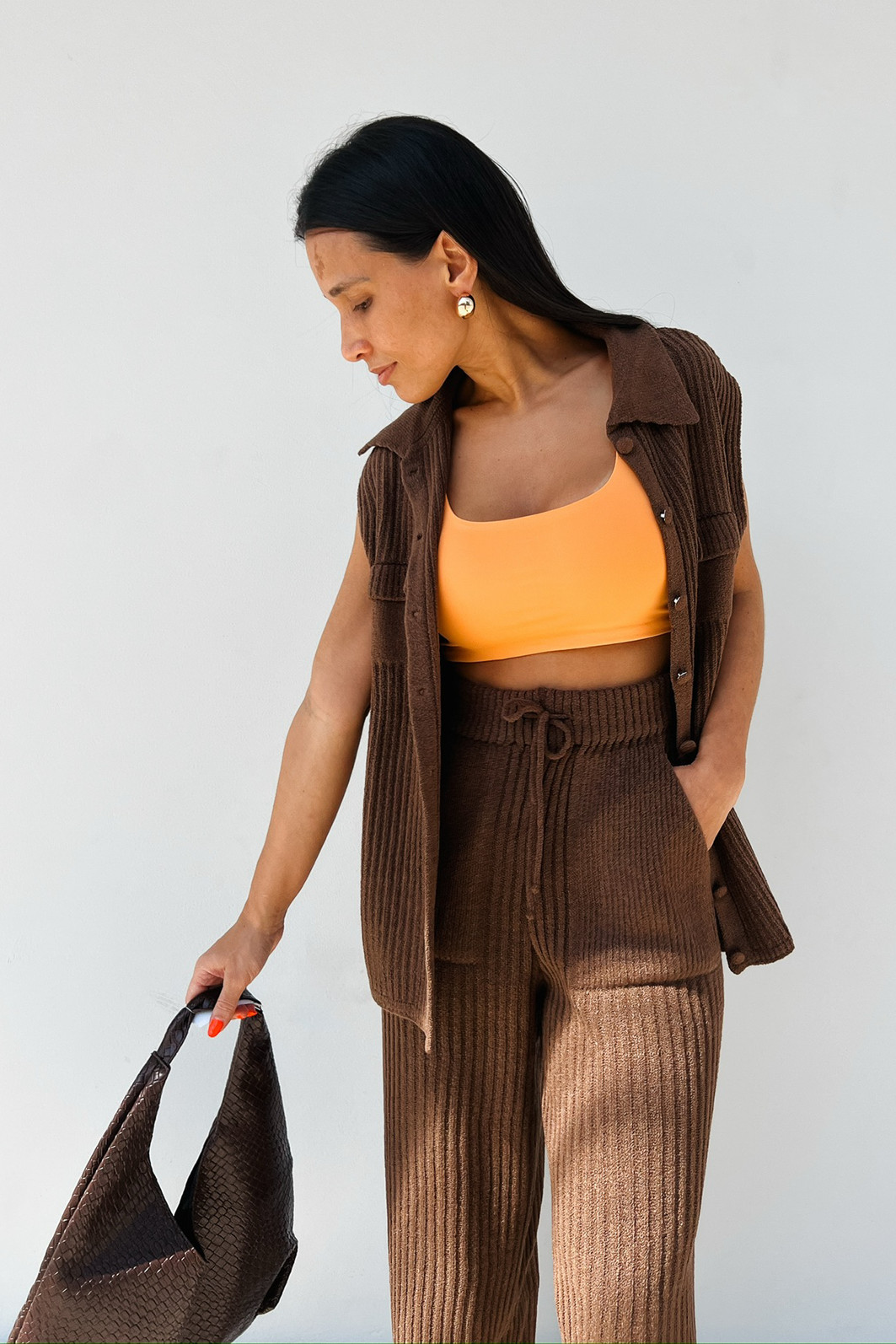 Conjunto de Linha Fiorela Marrom - Mini Moni Conjunto de Linha Fiorela Marrom - Mini Moni