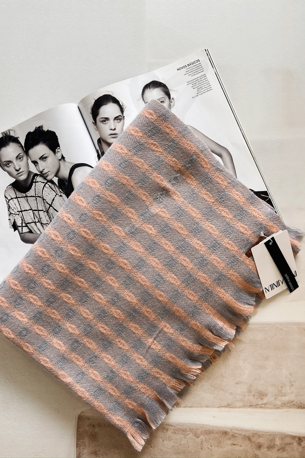 Lenço Bicolor Loise – Mini Moni Lenço Bicolor Loise – Mini Moni