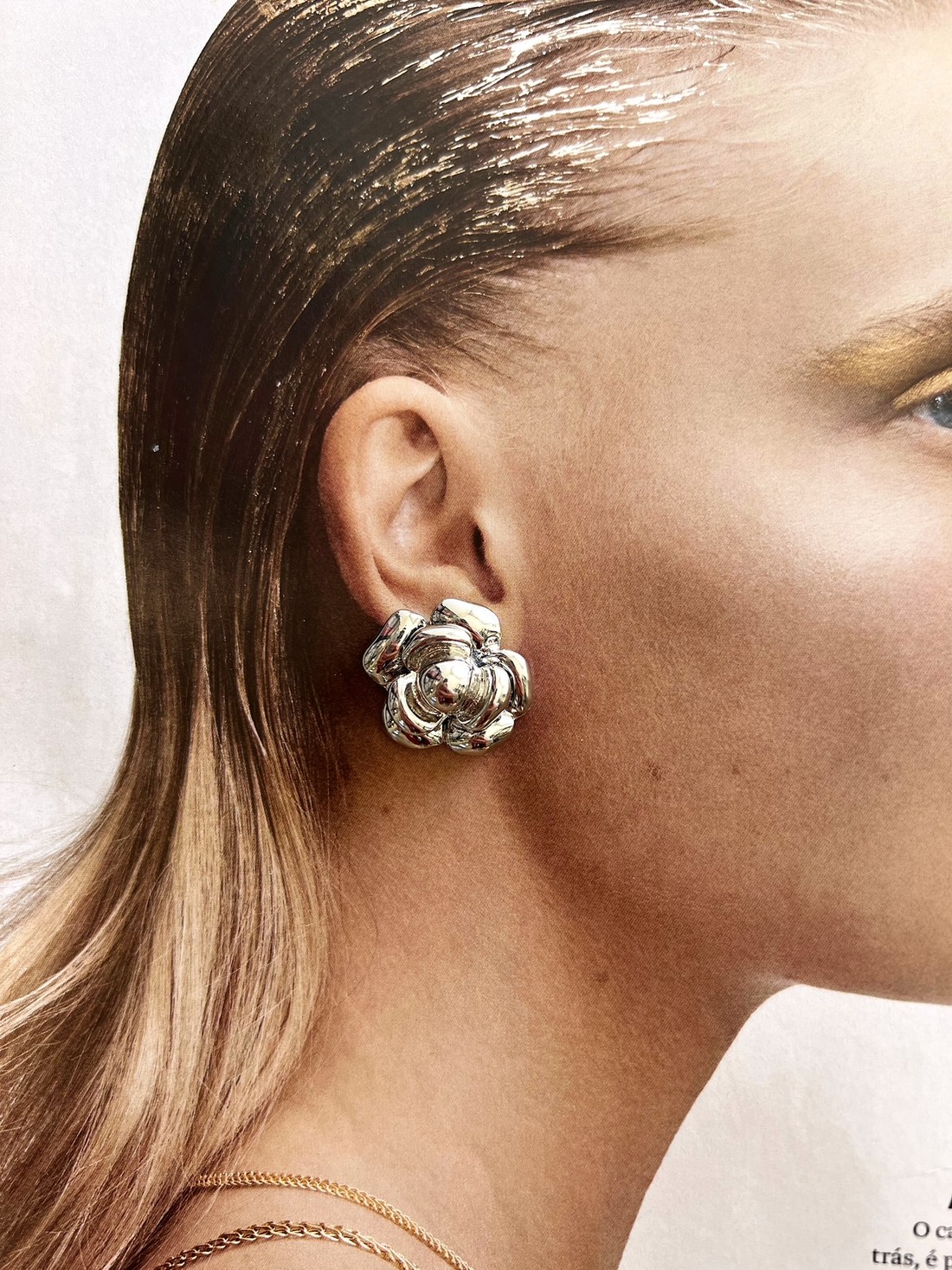 Brinco Flor CC Prata