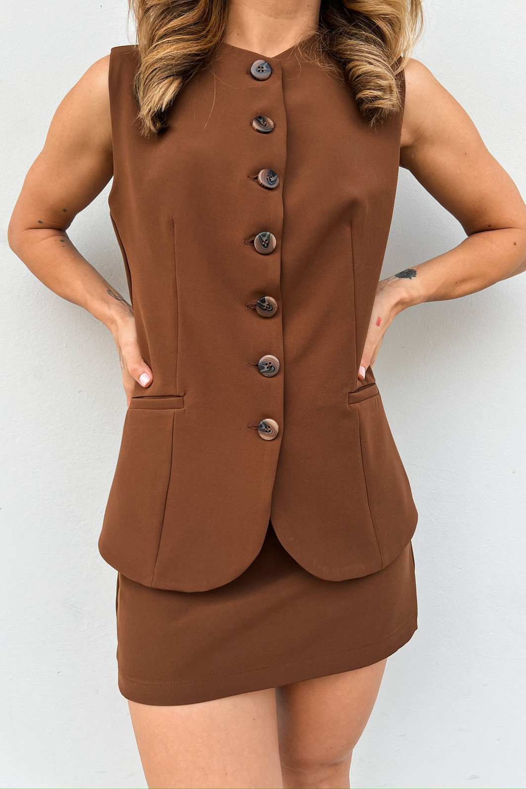 Shorts Saia de Alfaiataria Pamela – Mini Moni Shorts Saia de Alfaiataria Pamela – Mini Moni