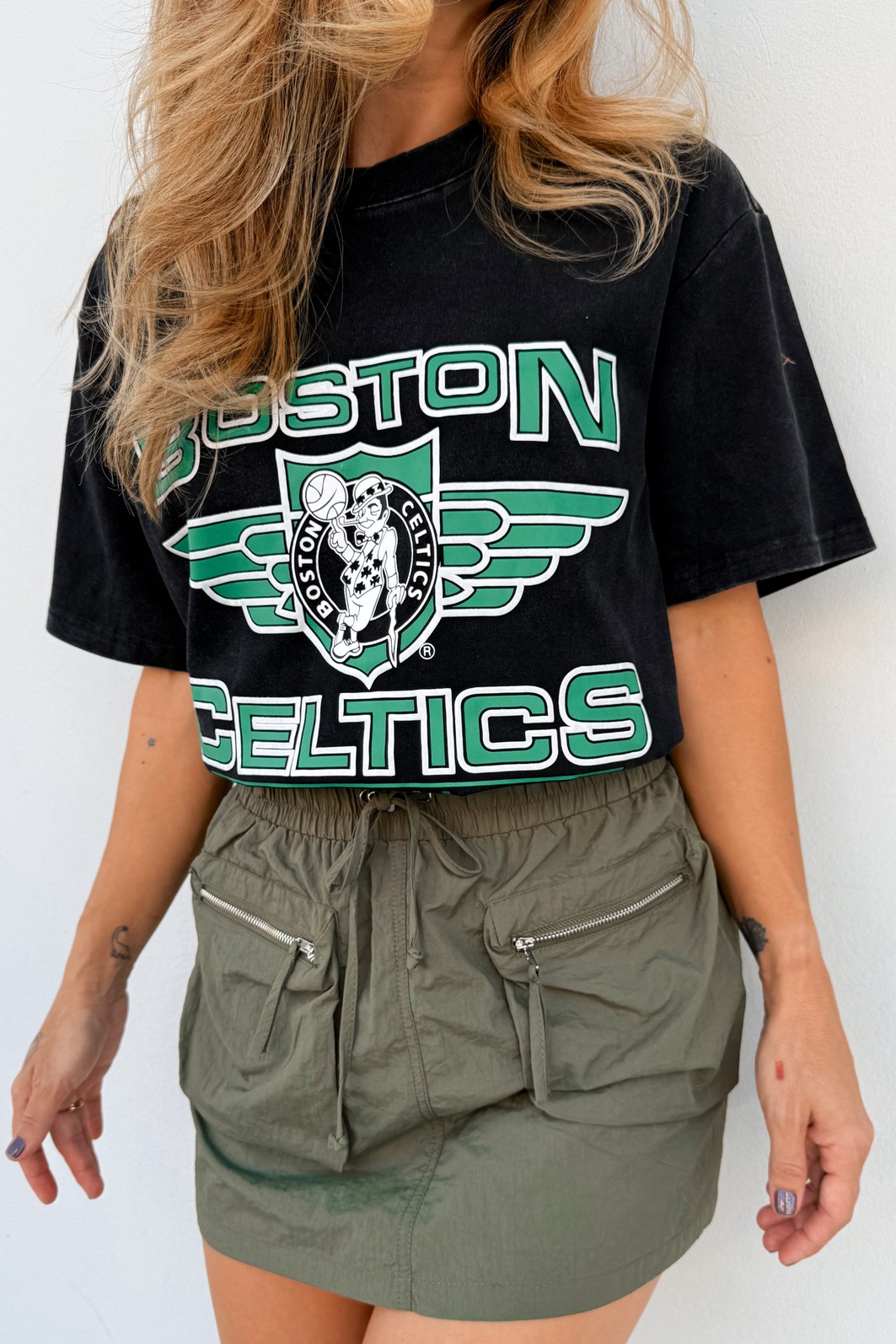 Shorts Saia Verde Mia - MiniMoni