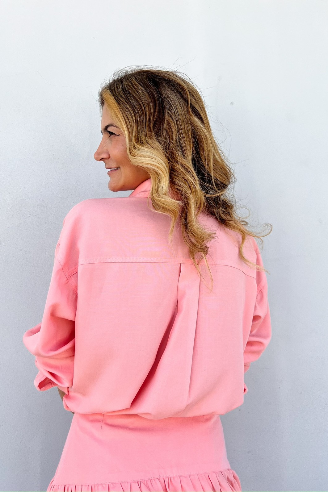 Maxi Camisa Goiaba Carlotta - MiniMoni Maxi Camisa Goiaba Carlotta - MiniMoni