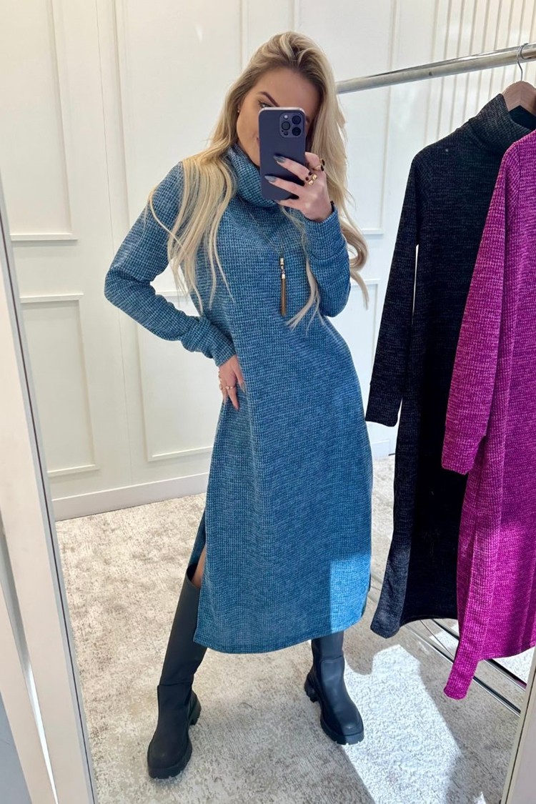 Vestido Midi Mousse Blue Jeans Vestido Midi Mousse Blue Jeans