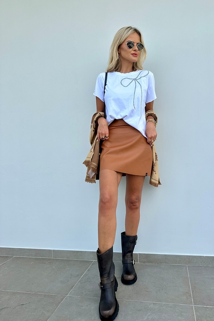 T-shirt Laço Branco