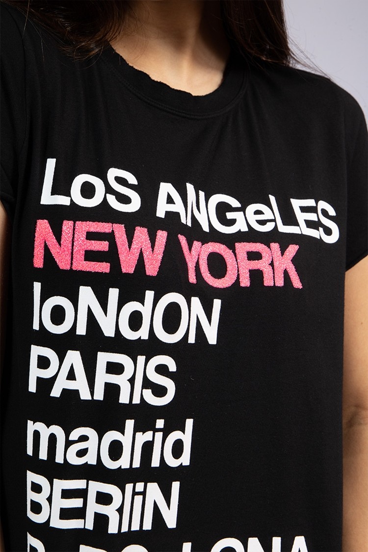 T-Shirt New York Preta T-Shirt New York Preta