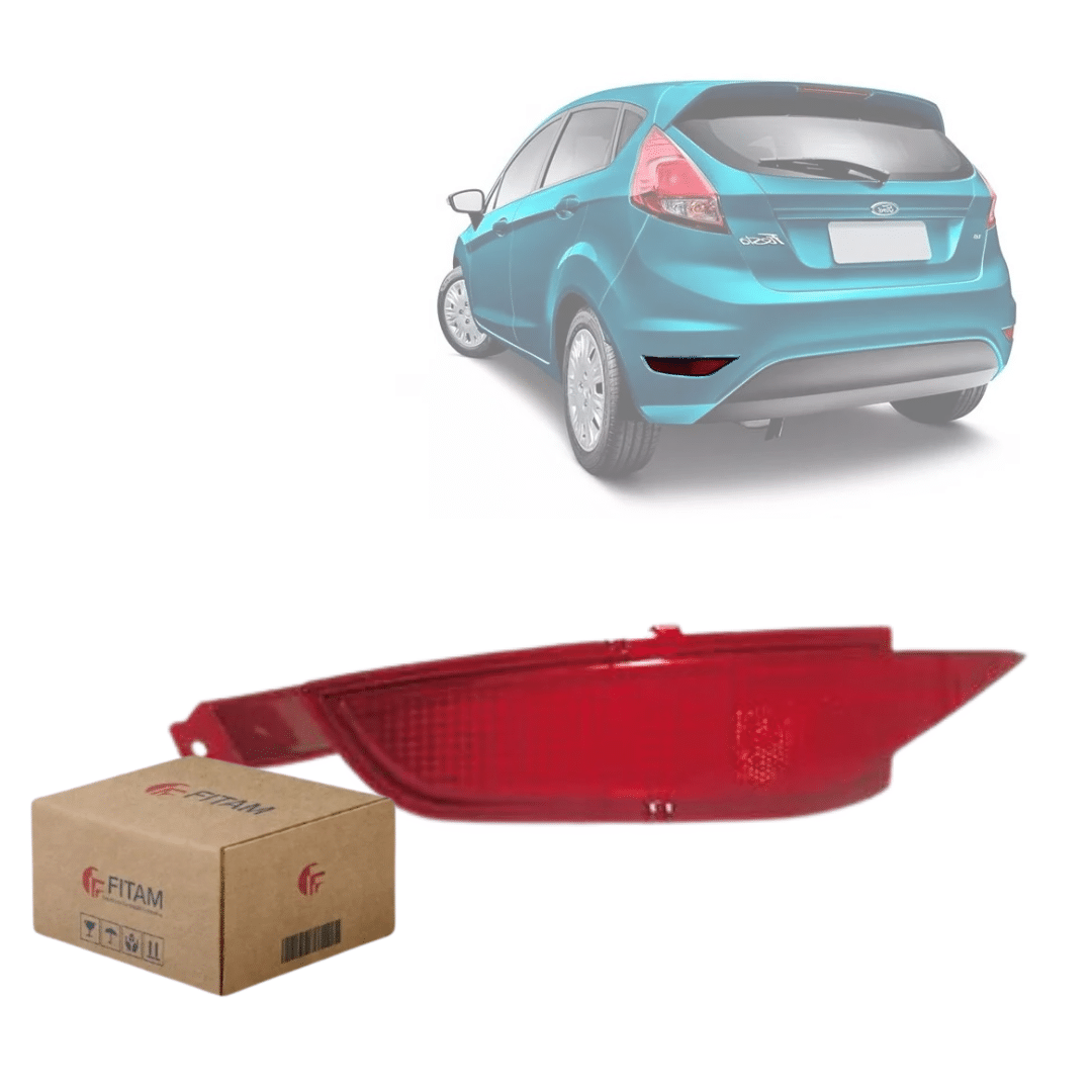 Refletor Parachoque Traseiro New Fiesta Esquerdo 2012 2013 2014 2015 2016 2017 Refletor Parachoque Traseiro New Fiesta Esquerdo 2012 2013 2014 2015 2016 2017