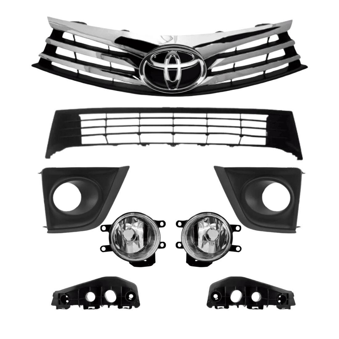 Kit Grade Guia Moldura Milha Corolla 2014 2015 2016 2017 Kit Grade Guia Moldura Milha Corolla 2014 2015 2016 2017