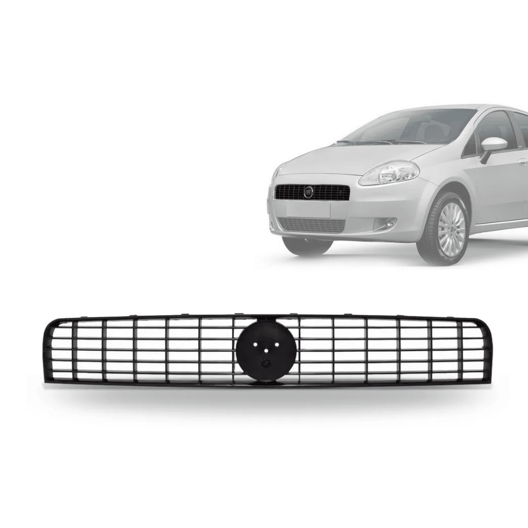 Grade Dianteira Punto 2007 2008 2009 2010 2011 Preta Superior Grade Dianteira Punto 2007 2008 2009 2010 2011 Preta Superior