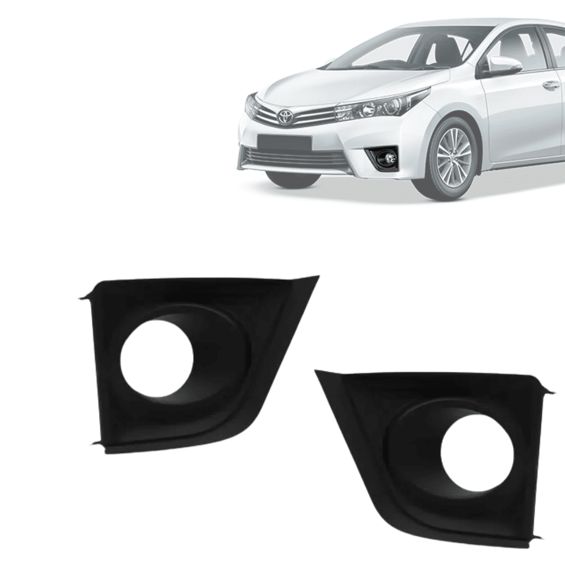 Par Moldura Milha Corolla 2014 2015 2016 Com Furo Par Moldura Milha Corolla 2014 2015 2016 Com Furo