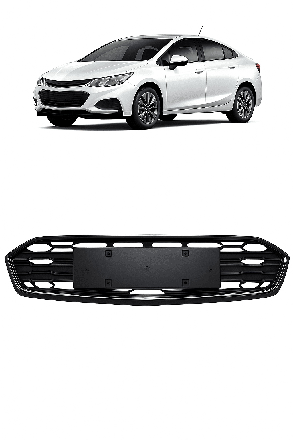 Grade inferior cruze 2017 2018 2019