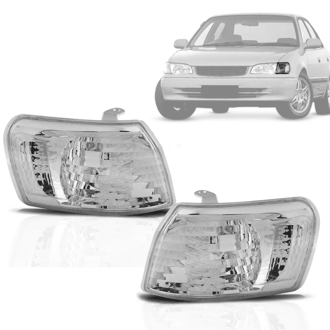 Par Pisca Dianteira Corolla 1998 1999 2000 2001 Par Pisca Dianteira Corolla 1998 1999 2000 2001