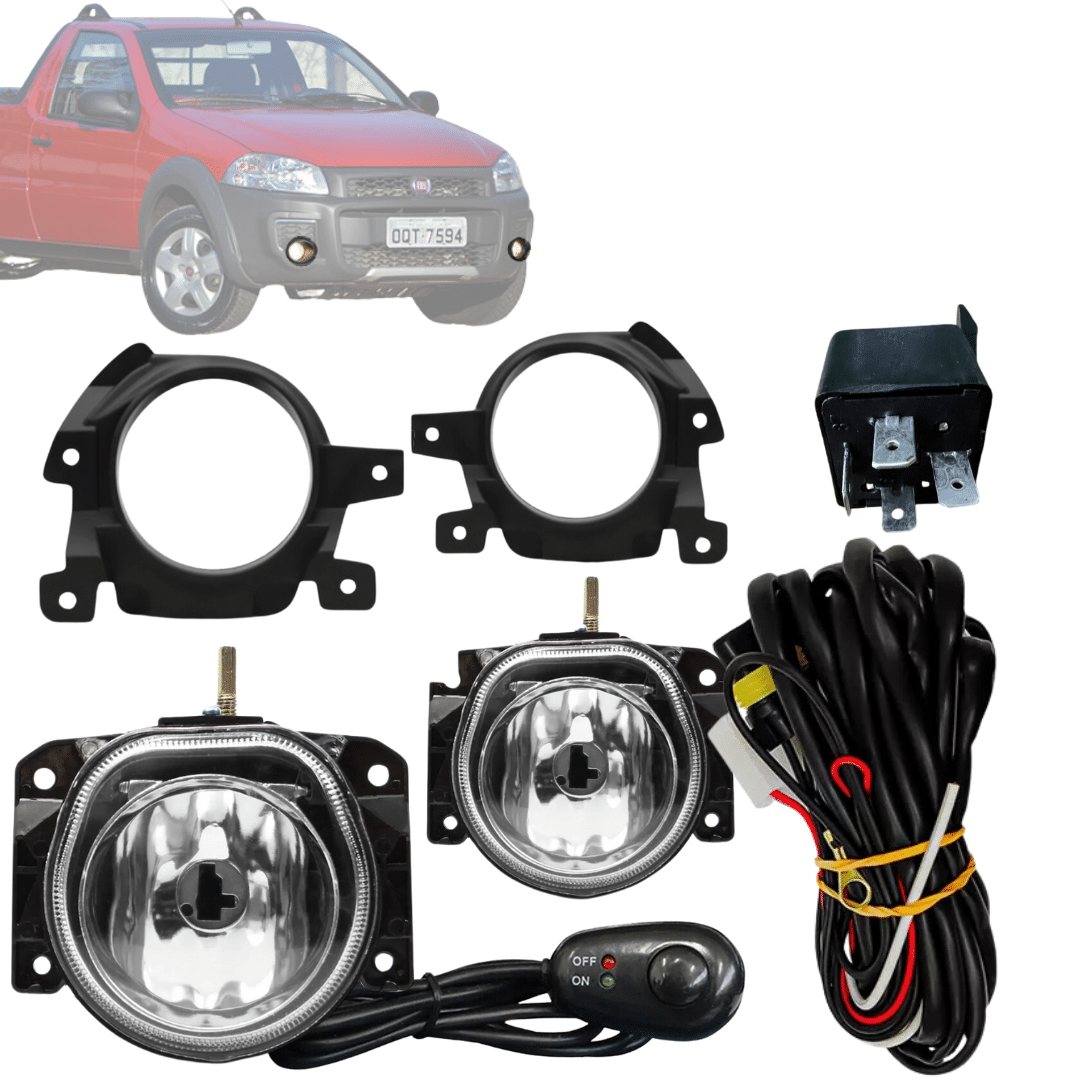 Kit Farol de Milha Strada Working 2014 2015 2016 Kit Farol de Milha Strada Working 2014 2015 2016