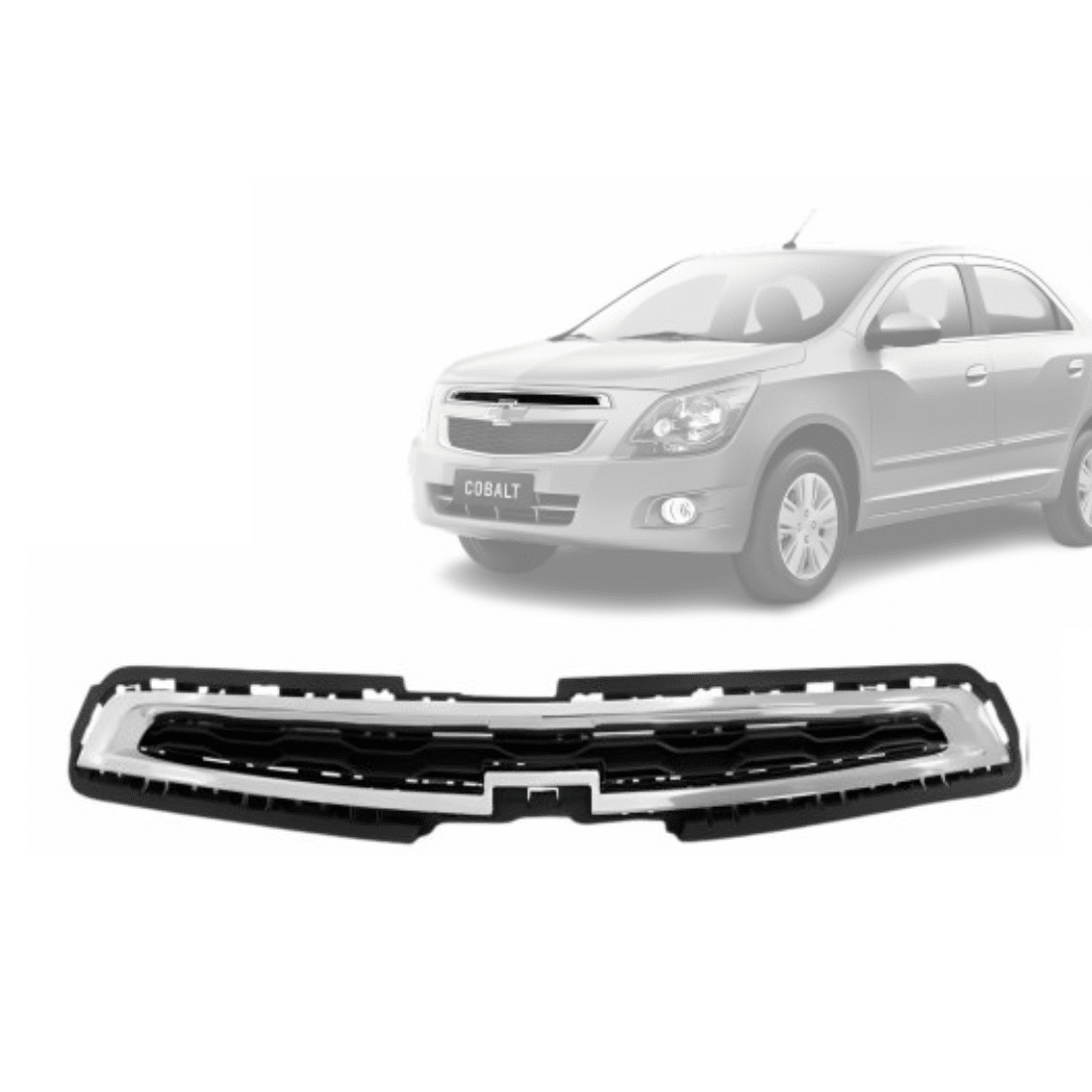 Grade Dianteira Cobalt 2012 2013 2014 2015  Superior C/ Friso Cromado Grade Dianteira Cobalt 2012 2013 2014 2015  Superior C/ Friso Cromado