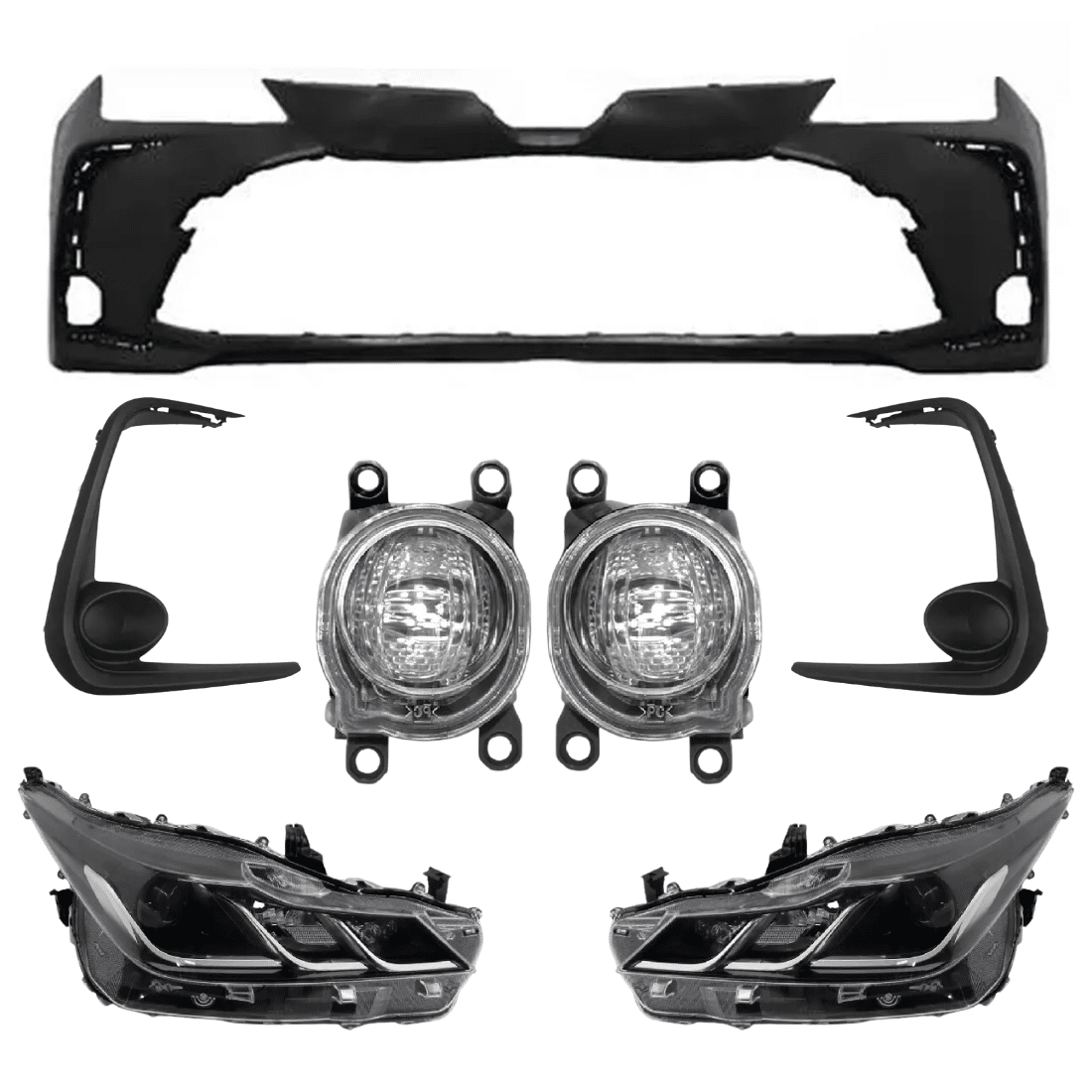 Kit Parachoque Dianteiro Corolla 2020 2021 2022 2023 Kit Parachoque Dianteiro Corolla 2020 2021 2022 2023