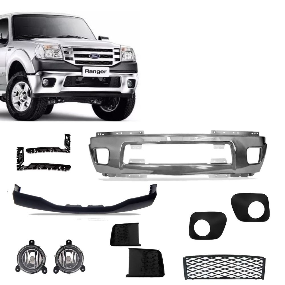 Kit Parachoque Dianteiro Completo Ford Ranger 2010 2011 2012 Kit Parachoque Dianteiro Completo Ford Ranger 2010 2011 2012