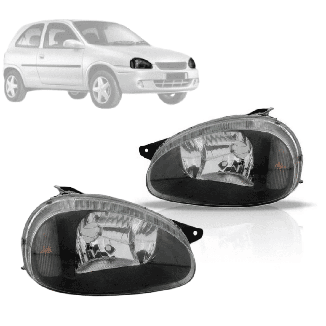 Par Farol Corsa Wind Mascara Negra 1995 à 2008 Par Farol Corsa Wind Mascara Negra 1995 à 2008