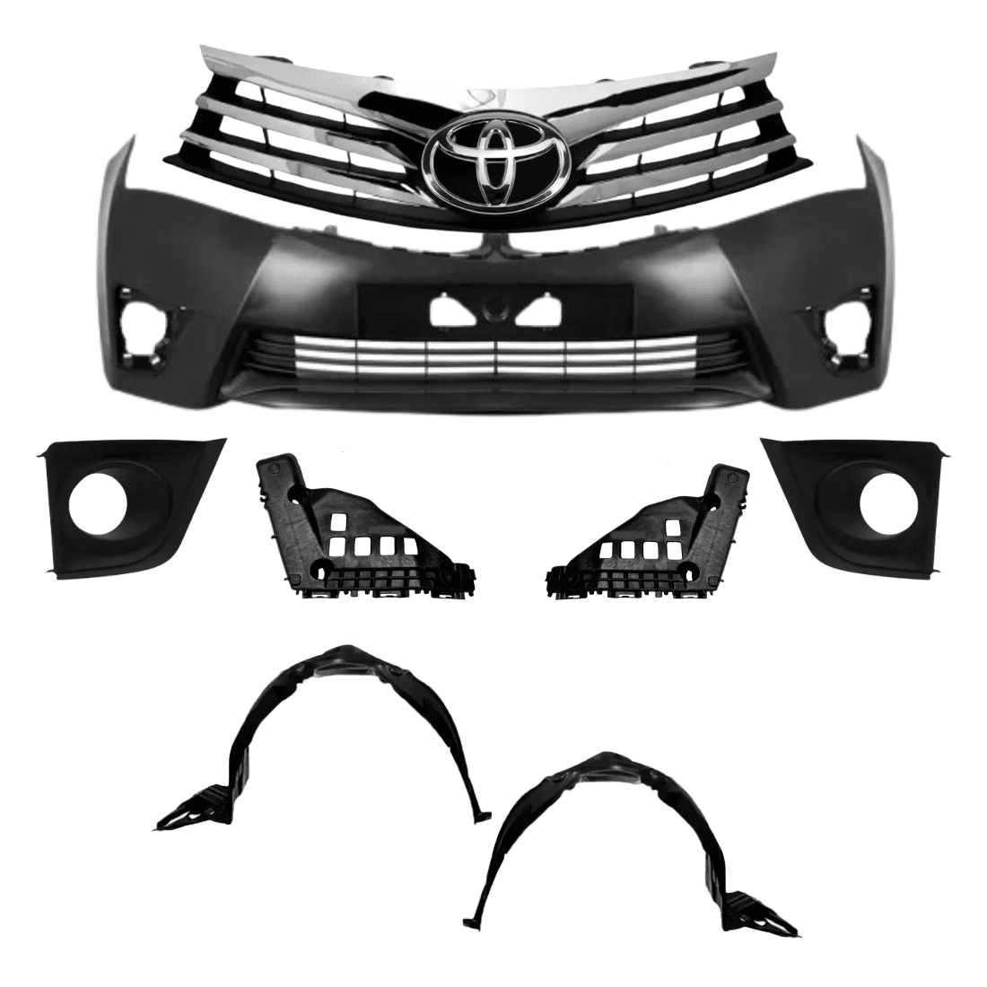 Kit Parachoque Completo Corolla 2014 2015 2016 2017