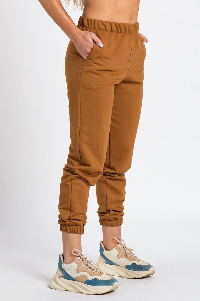 Calça Jogger Color Feminina  Peluciada Caramelo Calça Jogger Color Feminina  Peluciada Caramelo