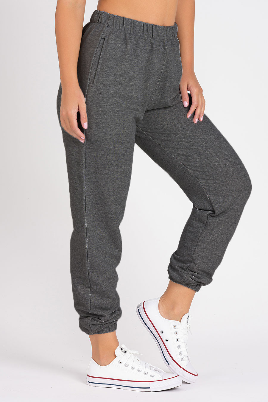 Calça Jogger Color Feminina Mescla Escuro
