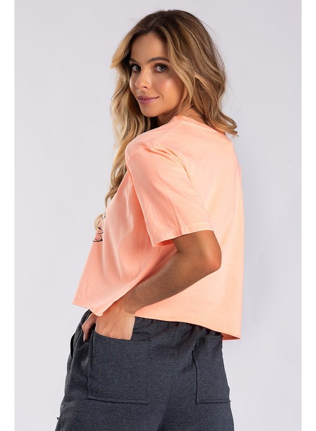 Cropped Estonado Flora Coral Cropped Estonado Flora Coral