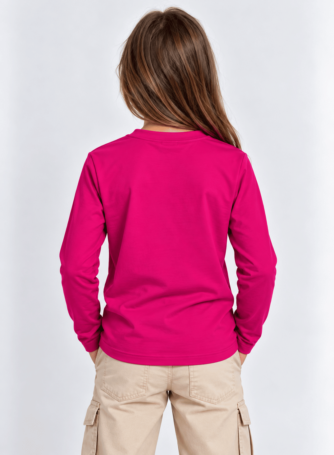 Camiseta Térmica Manga Longa Peluciada Infantil Pink Camiseta Térmica Manga Longa Peluciada Infantil Pink