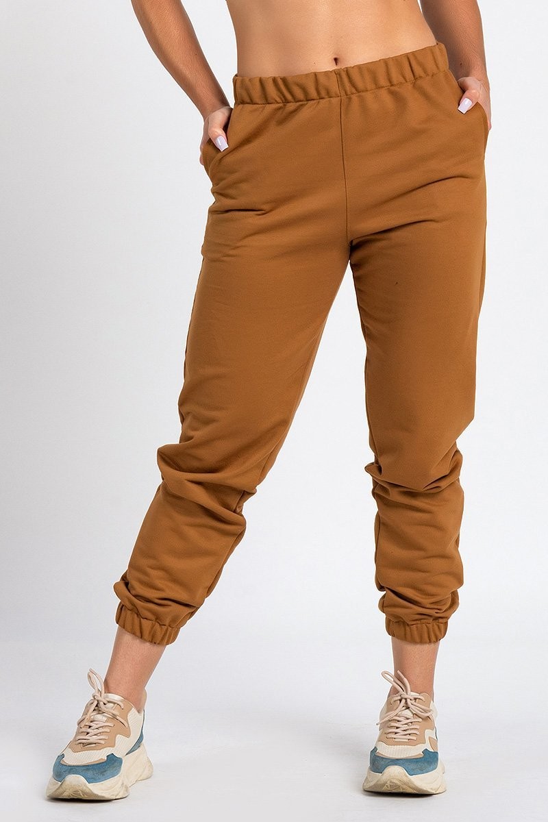 Calça Jogger Color Feminina  Peluciada Caramelo Calça Jogger Color Feminina  Peluciada Caramelo