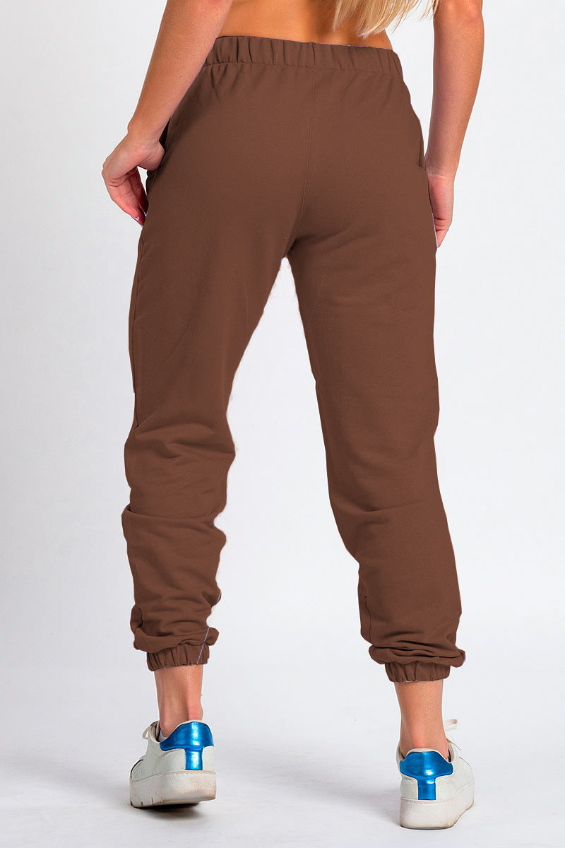 Calça Jogger Color Feminina Marrom Calça Jogger Color Feminina Marrom