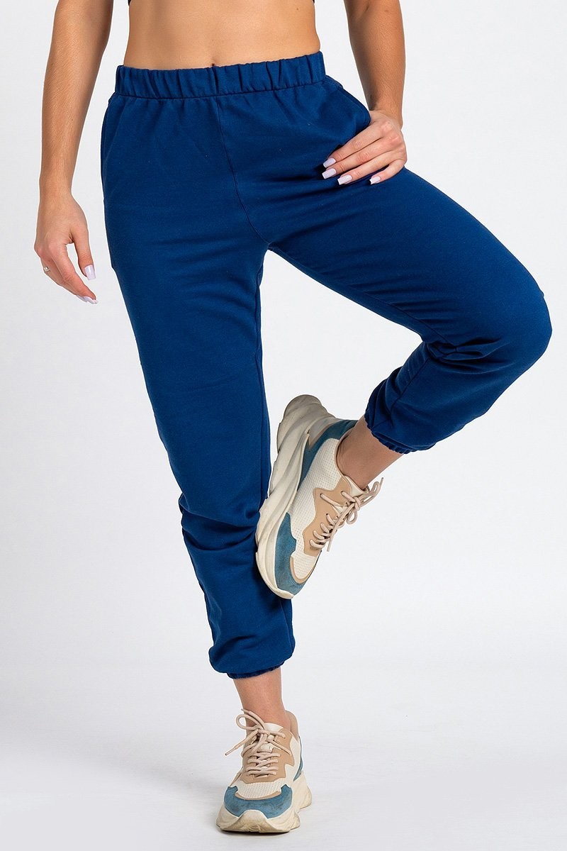Calça Jogger Color Feminina  Peluciada Marinho
