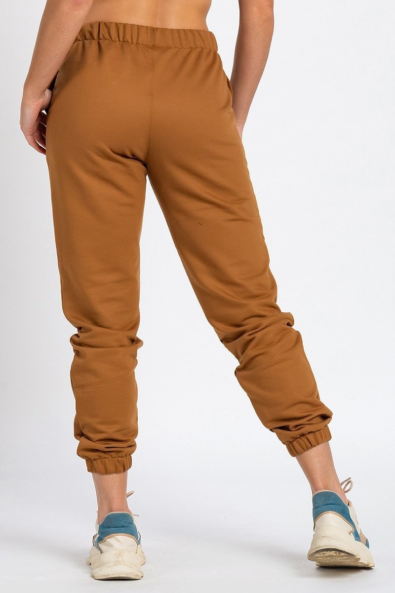 Calça Jogger Color Feminina  Peluciada Caramelo Calça Jogger Color Feminina  Peluciada Caramelo